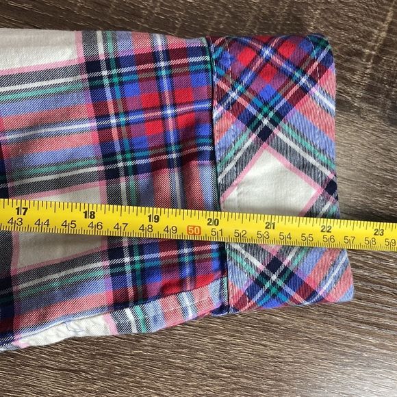 Womens Medium Petite Talbots Plaid Button Down Shirt - Picture 5 of 7